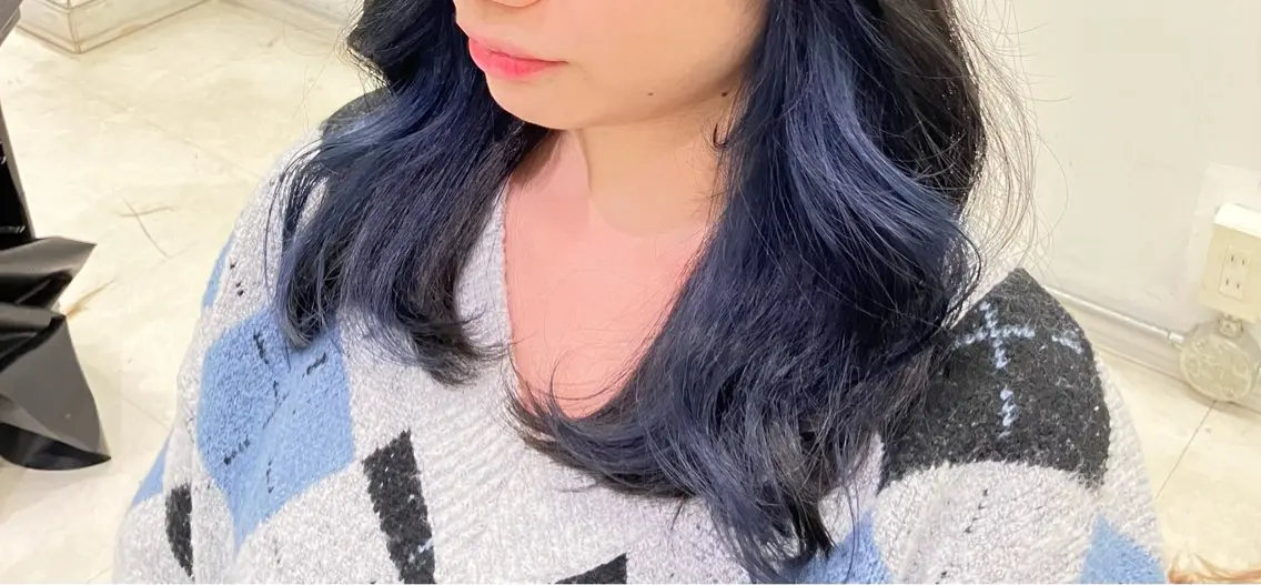 ロング カラー カット ヘアカラー トリートメント 💖ブリーチなし透明 感💖ASAHIのヘアスタイル