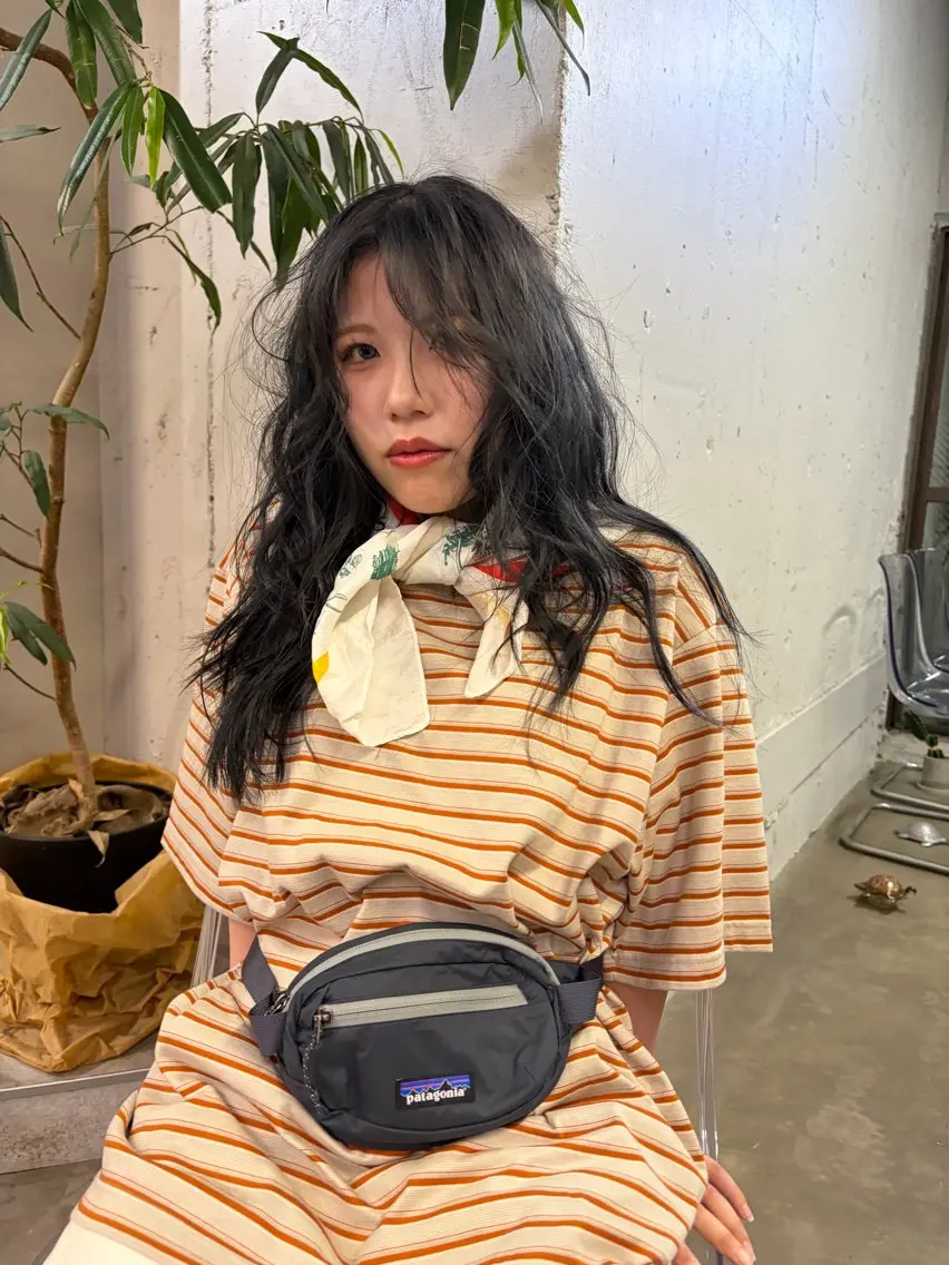 ロング カラー 川崎 虎次朗のヘアスタイル