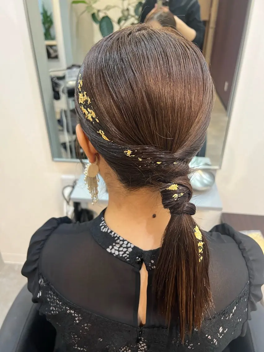 ネイル ヘアセット ヘアメイクネイリスト hidemi中目黒のヘアスタイル