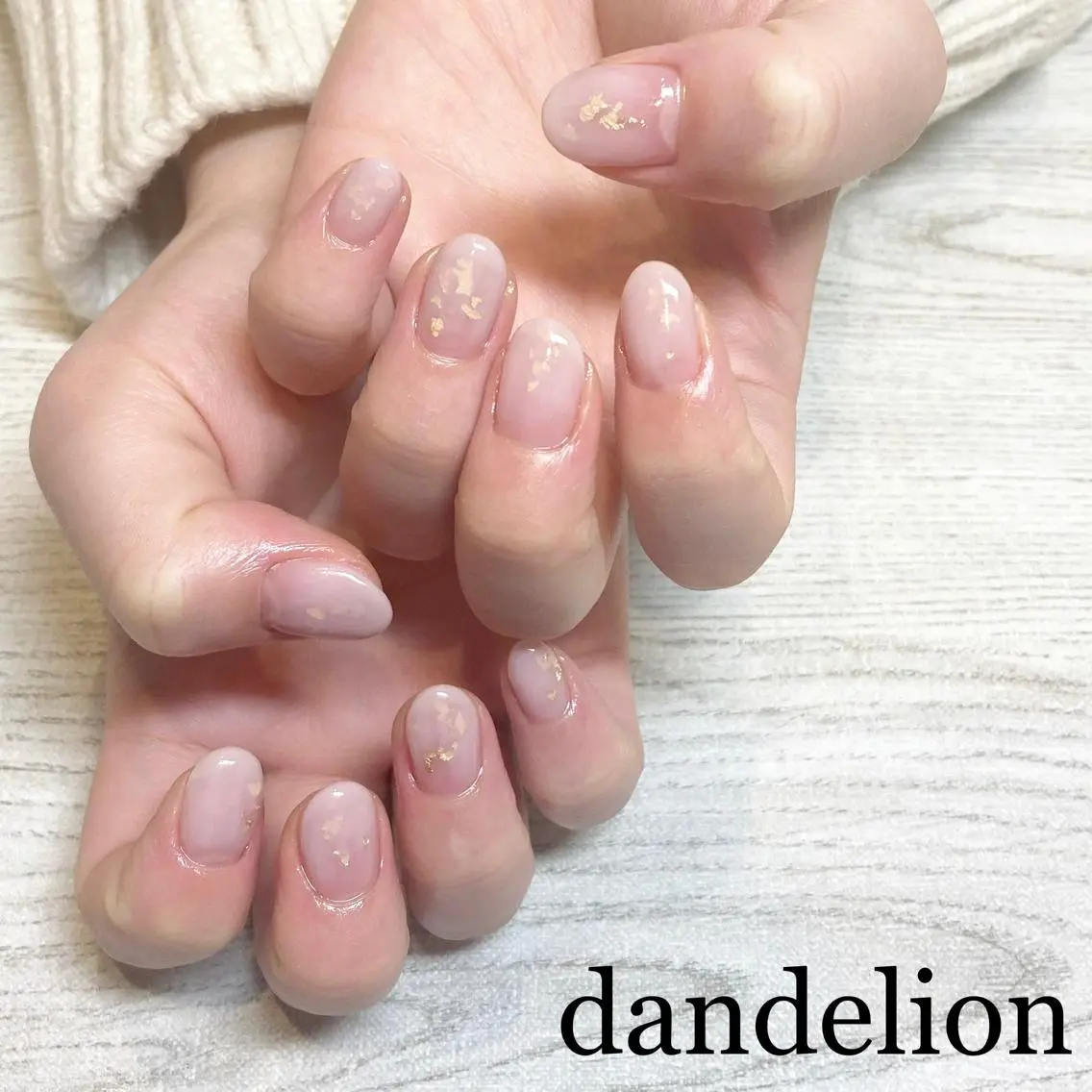 ネイル ハンドネイル ハンドケア dandelion ダンデライオンのネイルデザイン