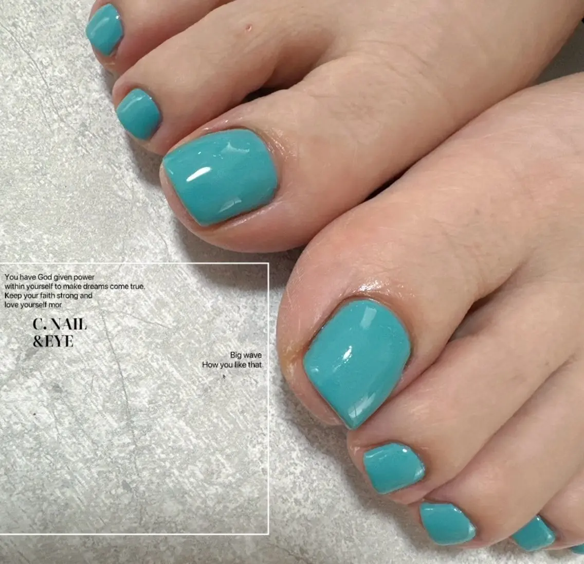 ネイル フットネイル フレンチネイル 氷ネイル・うるうるネイル マグネットネイル ミラーネイル フットネイル C.Nail &Eyeのネイルデザイン