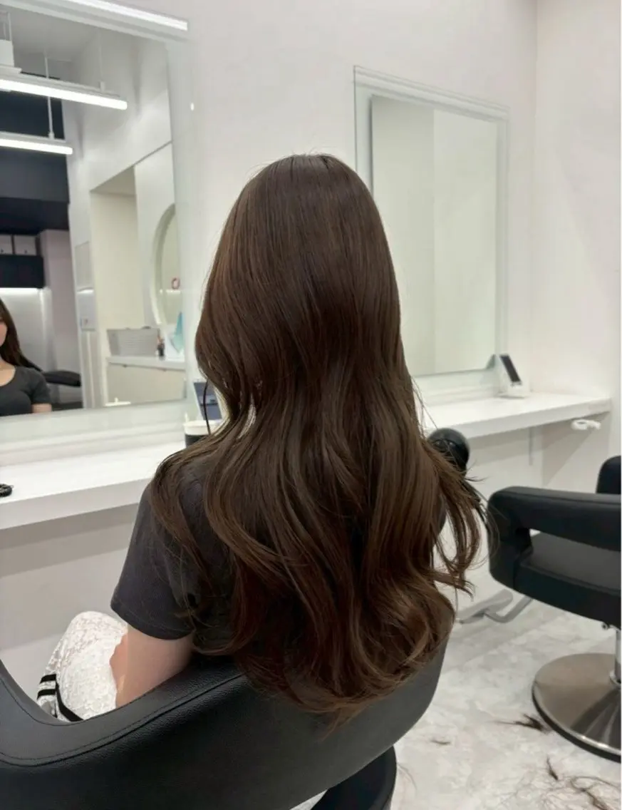 ロング カラー 透明感カラー トリートメント 🤍透明感推しカラー 🤍yui‪💞✨のヘアスタイル