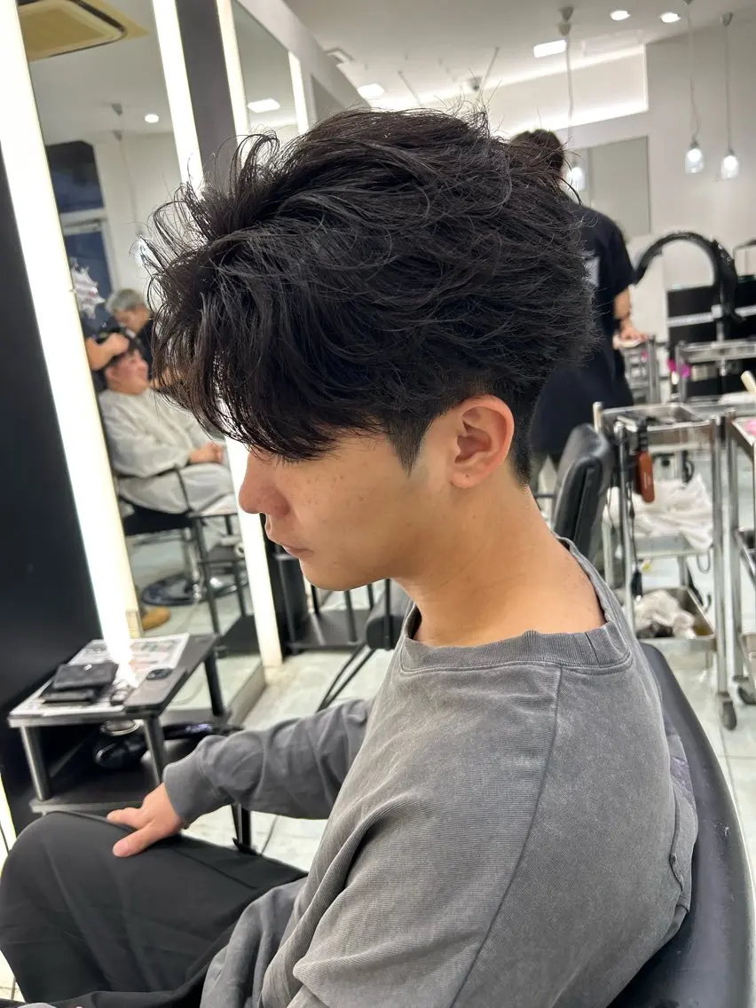 パーマ メンズ フェザーパーマ メンズパーマ カット パーマ メンズカット/ パーマ特化のヘアスタイル