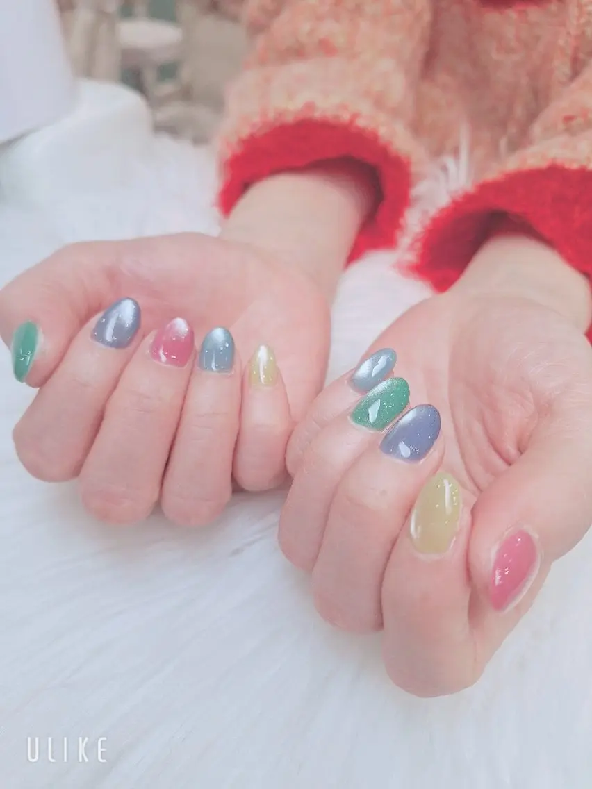 ネイル マグネットネイル ハンドネイル Tiary🤍 Sachikaのネイルデザイン