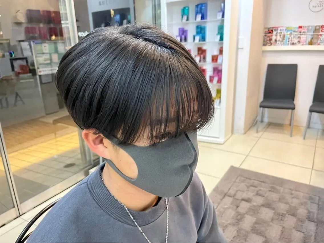 ミディアム 成瀬スパイラル パーマ清水大隼のヘアスタイル