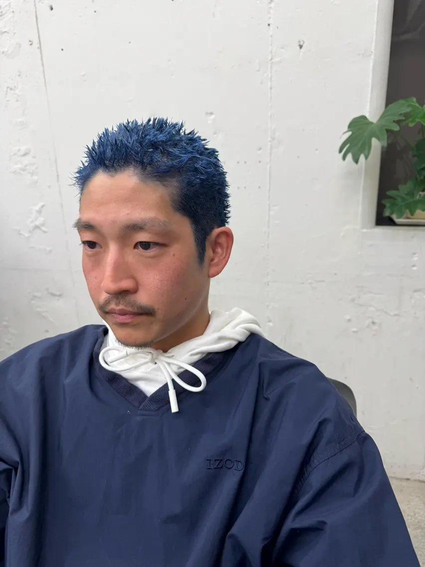 ショート カラー パーマ メンズ メンズパーマ カット ヘアカラー パーマ 💈メンズ特化💈 TASUKUのヘアスタイル