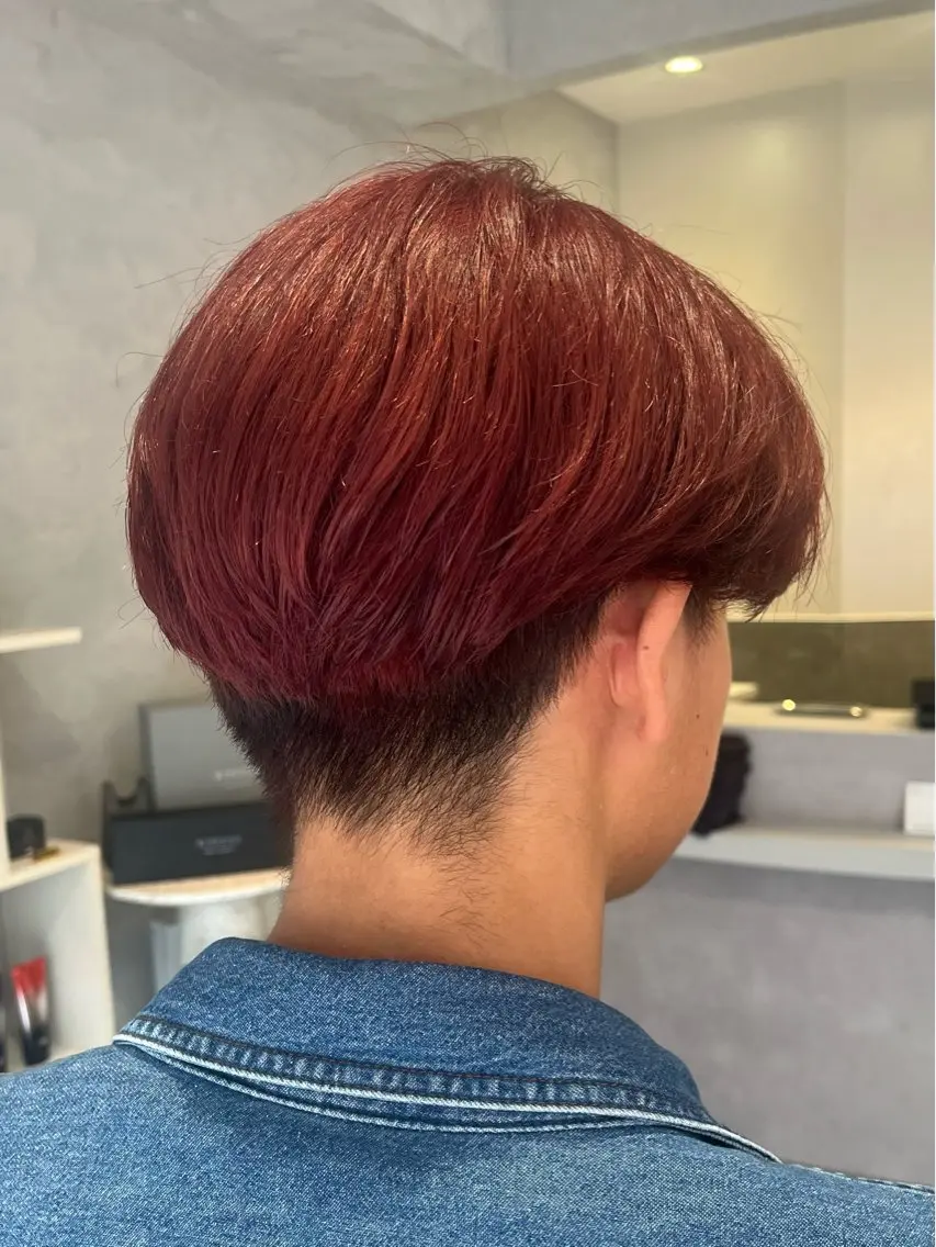 カラー メンズ 植松 美愛のヘアスタイル