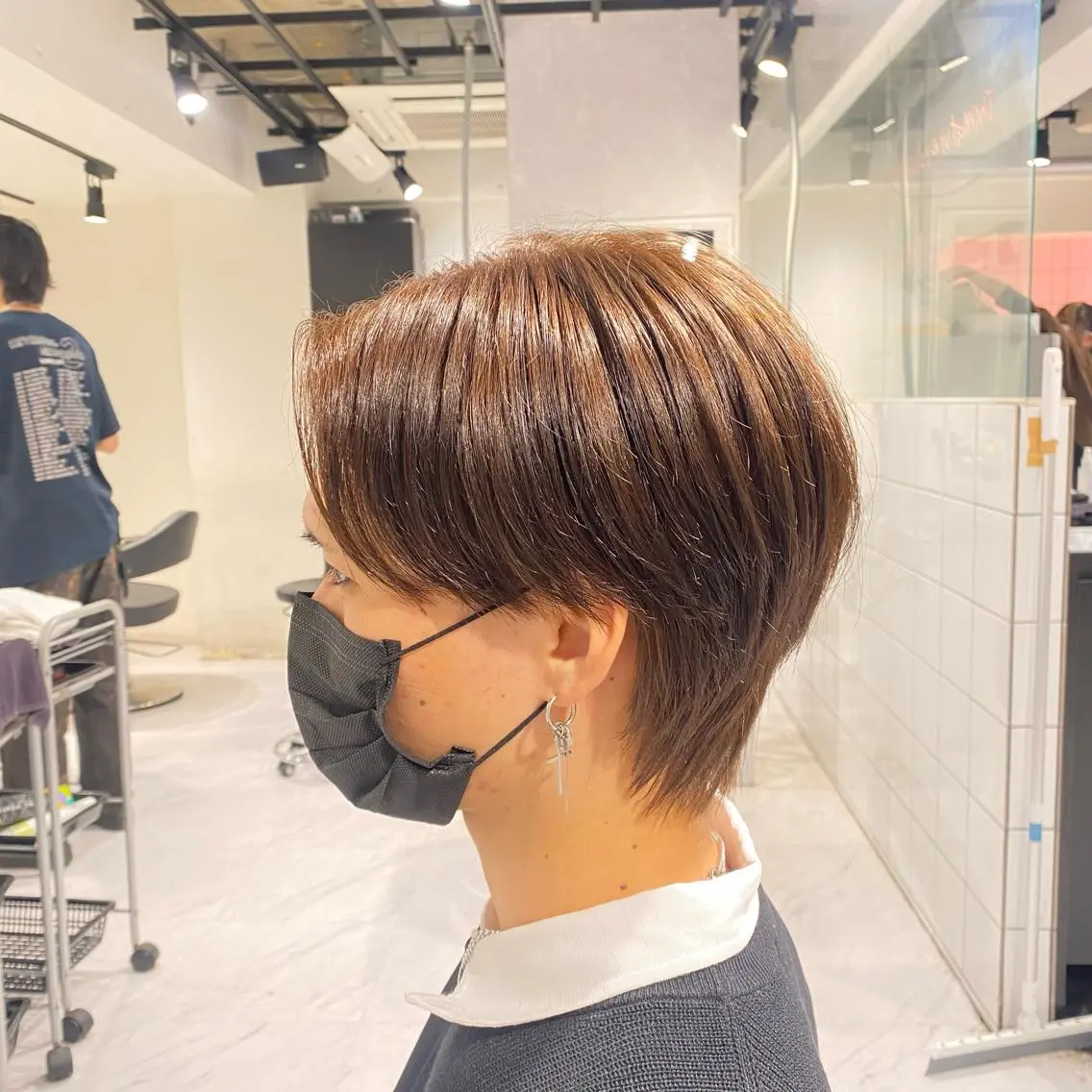 ミディアム カラー パーマ ヘアアレンジ メンズ キッズ ネイル マツエク・マツパ アイブロウ メンズの天才 ツバサのヘアスタイル