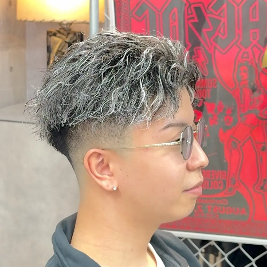 ショート パーマ ヘアアレンジ メンズ MENIN メンズ サロン 望月 涼太のヘアスタイル