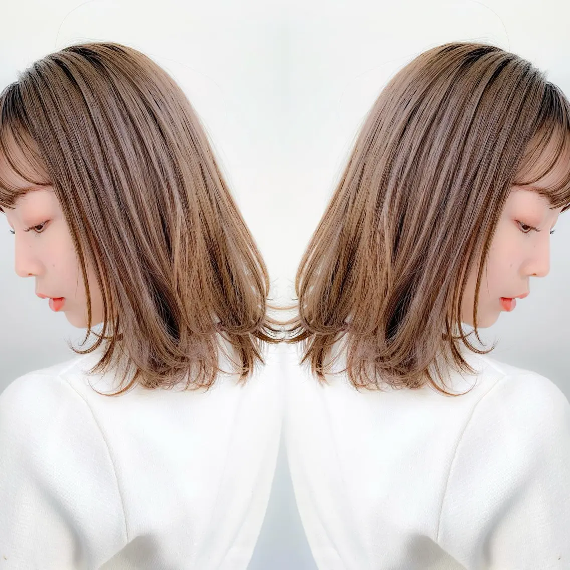 🩷【ai限定価格】🎈1番人気🎈カット+透明感カラー+3stepトリートメント(白髪染め◎)の写真