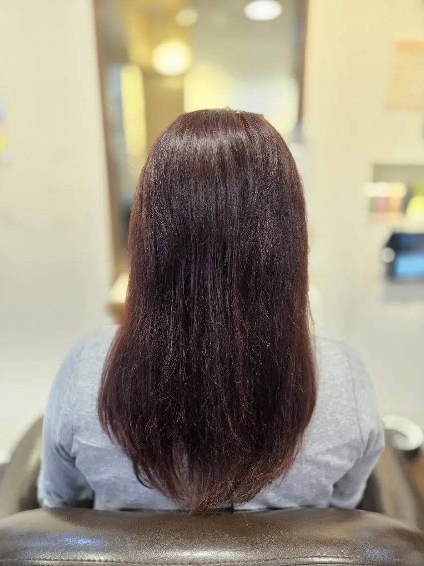 セミロング カット 縮毛矯正 トリートメント 透明感カラー/ ツヤ髪 石田のヘアスタイル