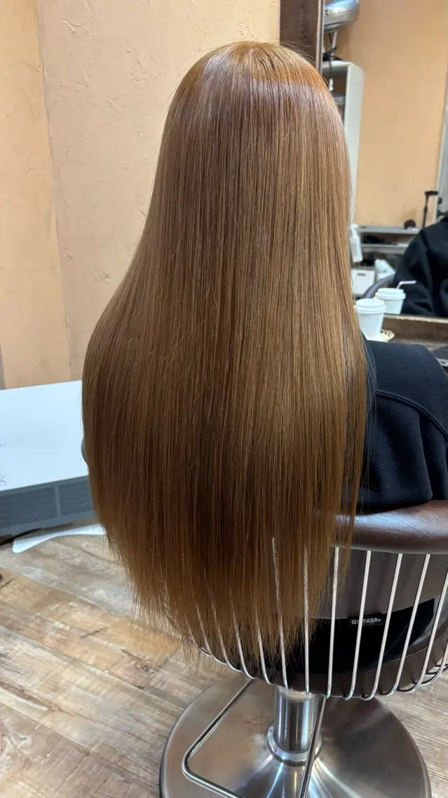 ロング カラー ブラウンカラー ダブルカラー ヘアカラー トリートメント ブリーチカラー🎀 Himariのヘアスタイル
