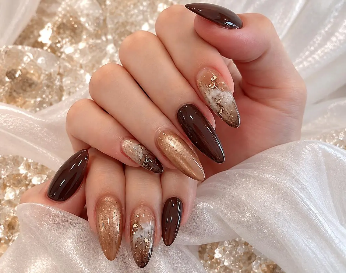 ネイル オーロラネイル チークネイル フットネイル ジェルネイル 韓国ネイル ハンドネイル neco H.babynailのネイルデザイン