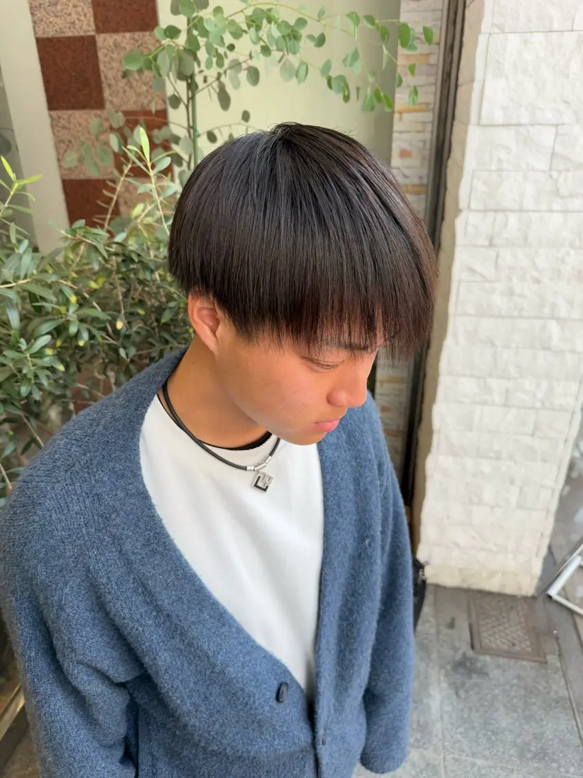パーマ メンズ EARTH 山﨑龍馬のヘアスタイル