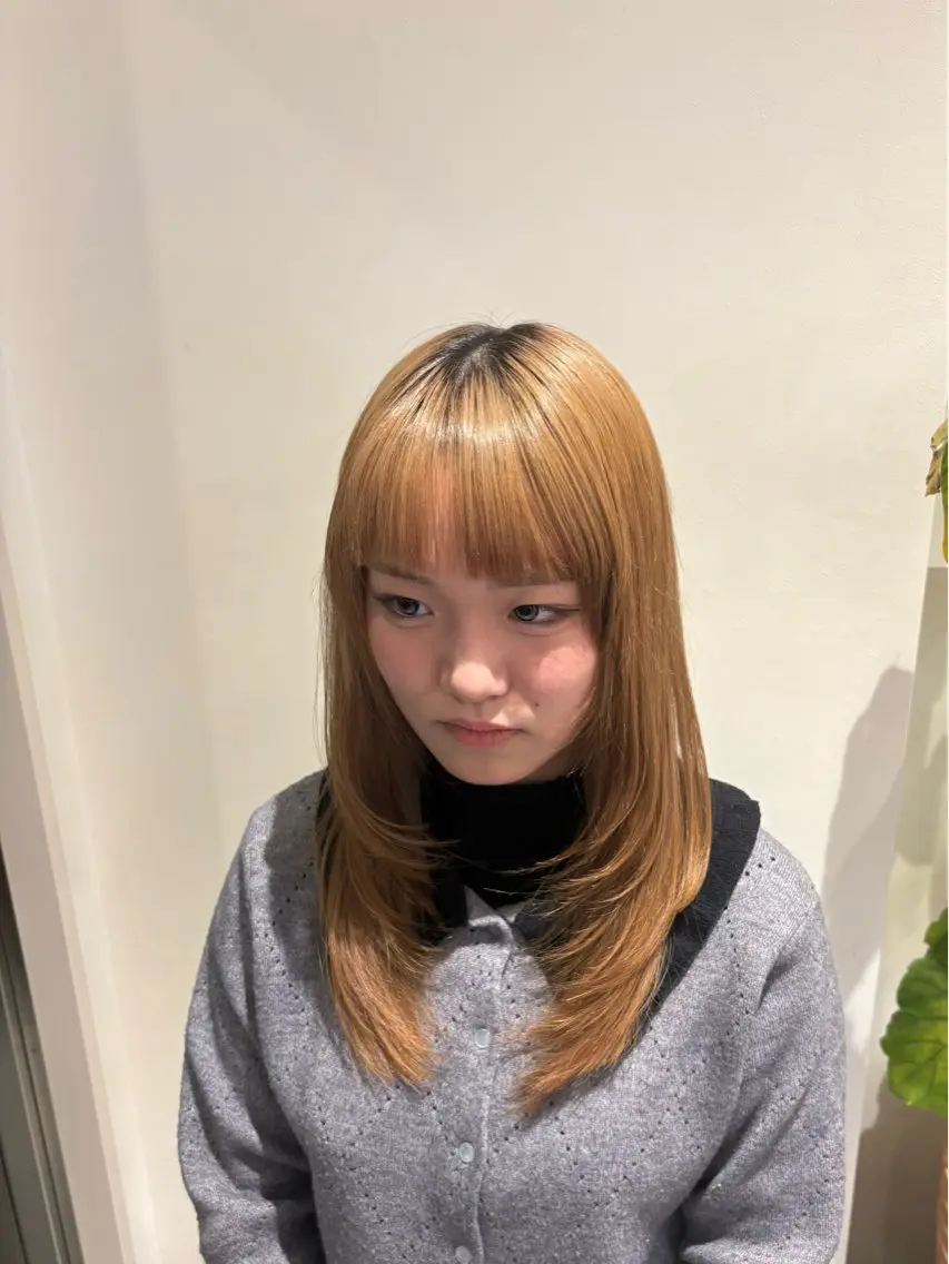 ロング レイヤーカット ヘアカラー 神田 音羽の眉毛・アイブロウイメージ
