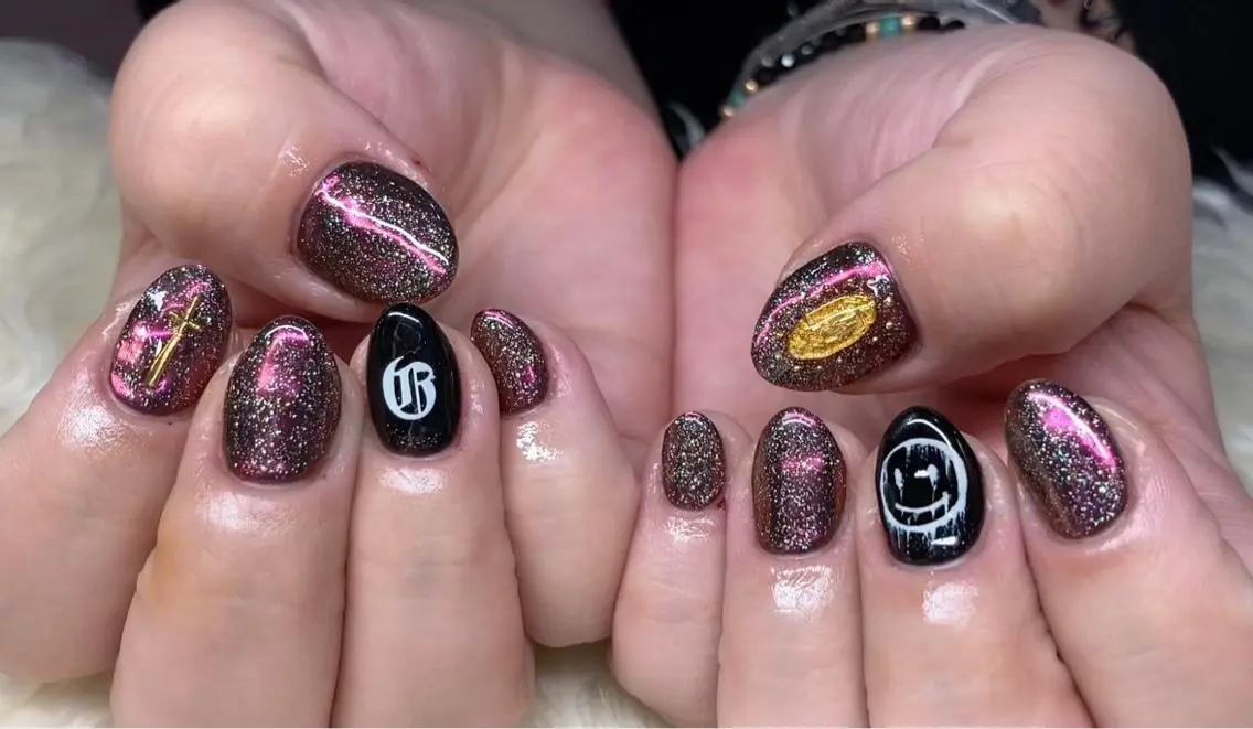 ネイル 長さ出し ジェルネイル 韓国ネイル マグネットネイル ミラーネイル ハンドネイル Nail&eye Belire 新宿のネイルデザイン