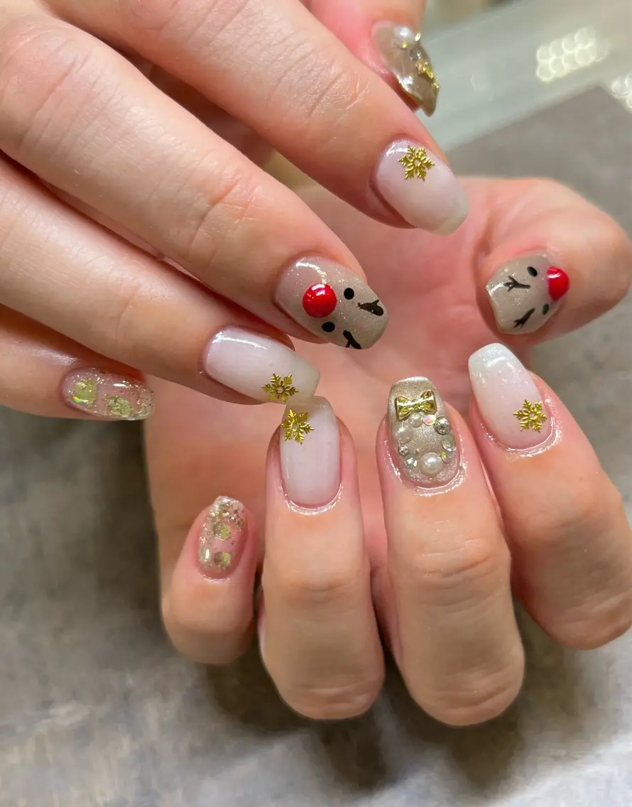 ネイル 冬ネイル クリスマス Momonails Ayanoのネイルデザイン