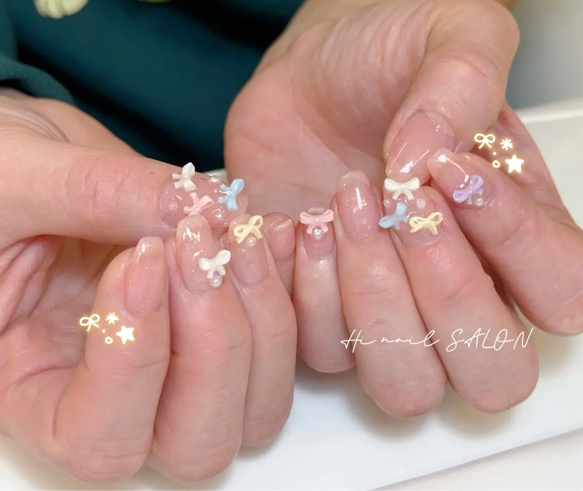 ネイル チークネイル フレンチネイル 韓国ネイル マグネットネイル 持ち込み LINEA.nail STUDIOのネイルデザイン