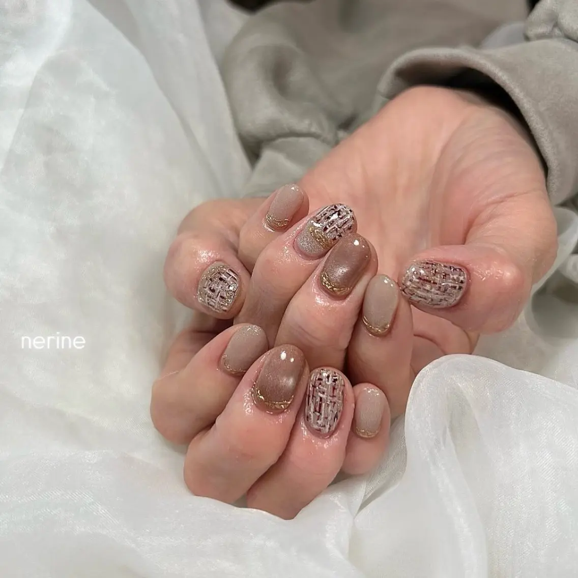 ネイル マグネットネイル ハンドネイル nail salon nerineのネイルデザイン