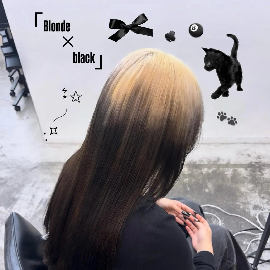 ロング カラー ブルーカラー デザインカラー ダブルカラー ラベンダーカラー エクステ ヘアカラー レイヤー sala 推しカラー職人🎀のヘアスタイル