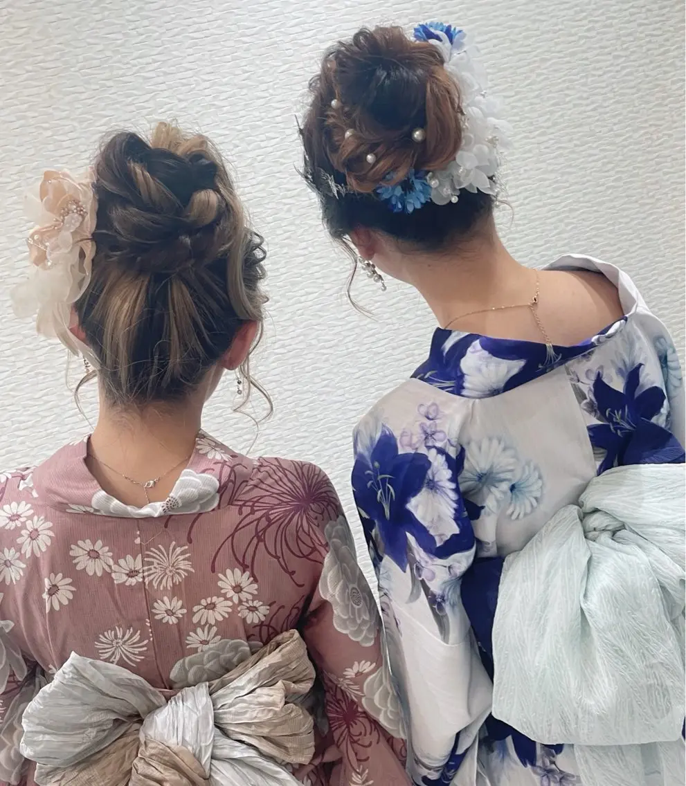 ヘアアレンジ お団子ヘア 浴衣 ヘアセット HairMake YUKAのヘアスタイル