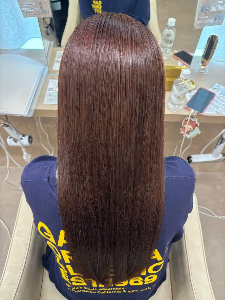 ロング カラー ベージュカラー ピンクカラー ピンクベージュ ヘアカラー ルプラボウ/ 浜松美容院/磯部哩名のヘアスタイル