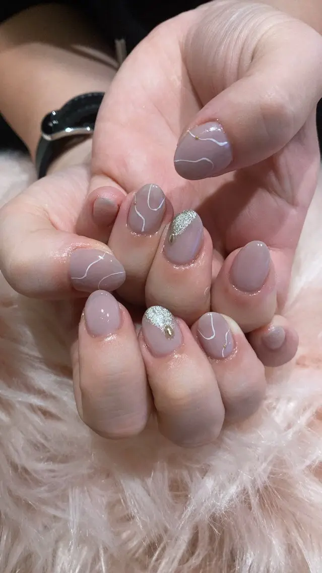 ネイル ハンドネイル crystal ⭐︎ colorのネイルデザイン