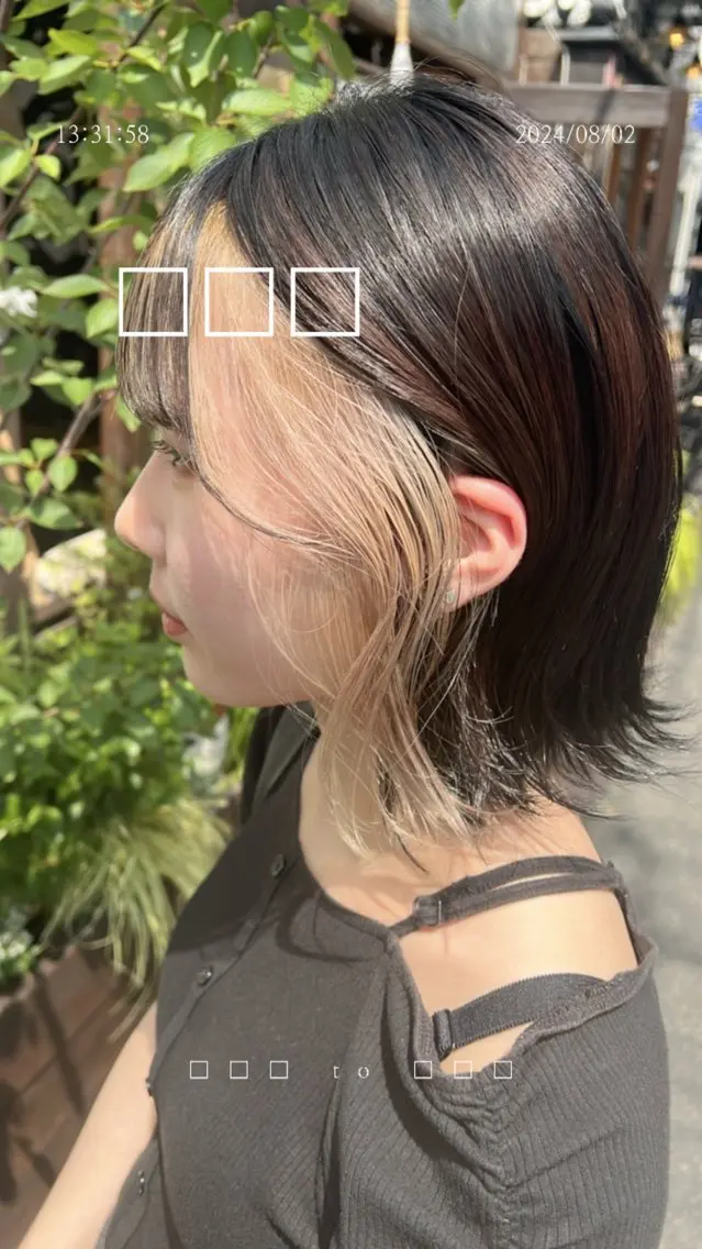 ミディアム カラー パーマ カット パーマ ヘアセット 堀井 凌平のヘアスタイル