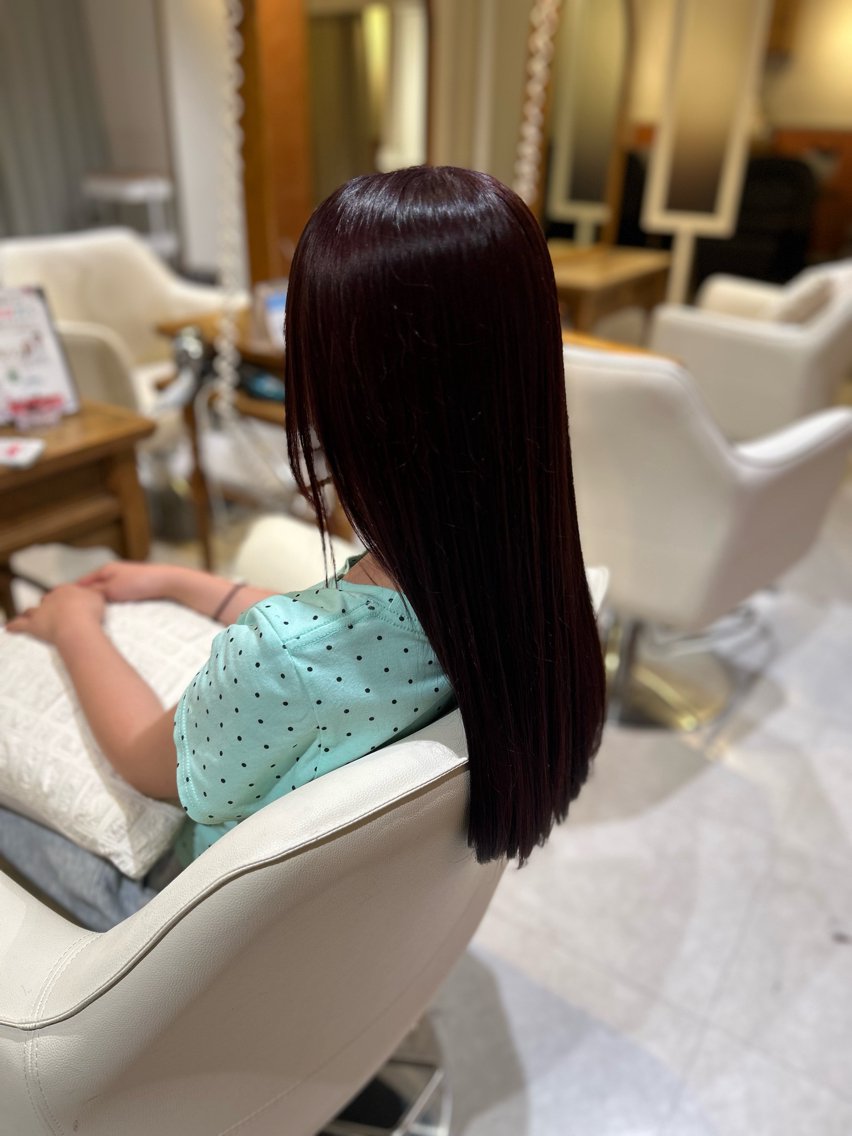ロング カラー 中山 知優のヘアスタイル