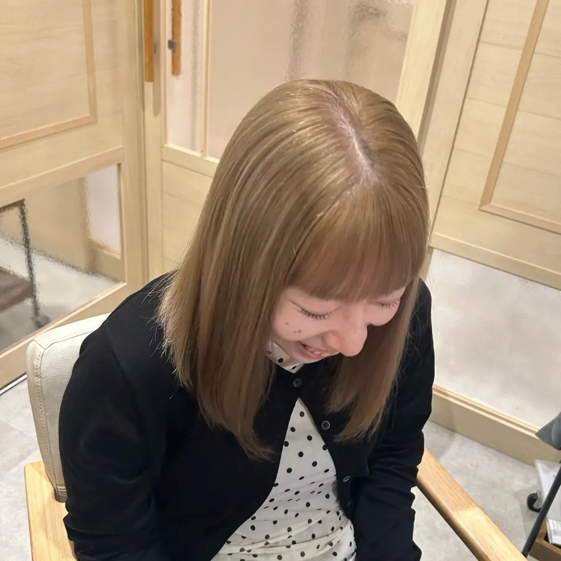 ミディアム HARUNA|肌映え 💖艶カラーのヘアスタイル
