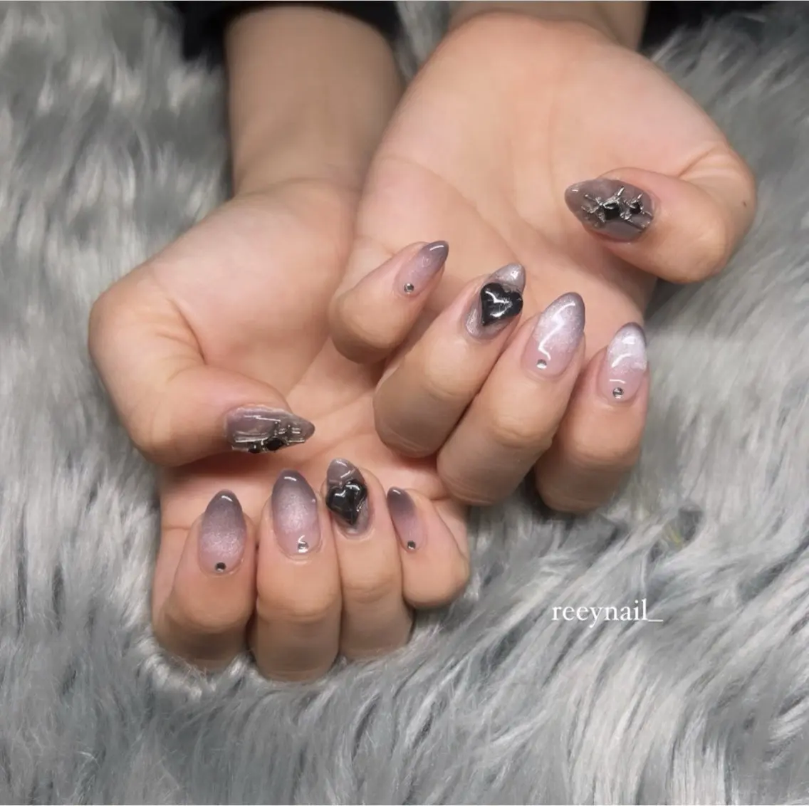 ネイル 韓国ネイル ワンホンネイル ハンドネイル ulysses nailsalonのネイルデザイン
