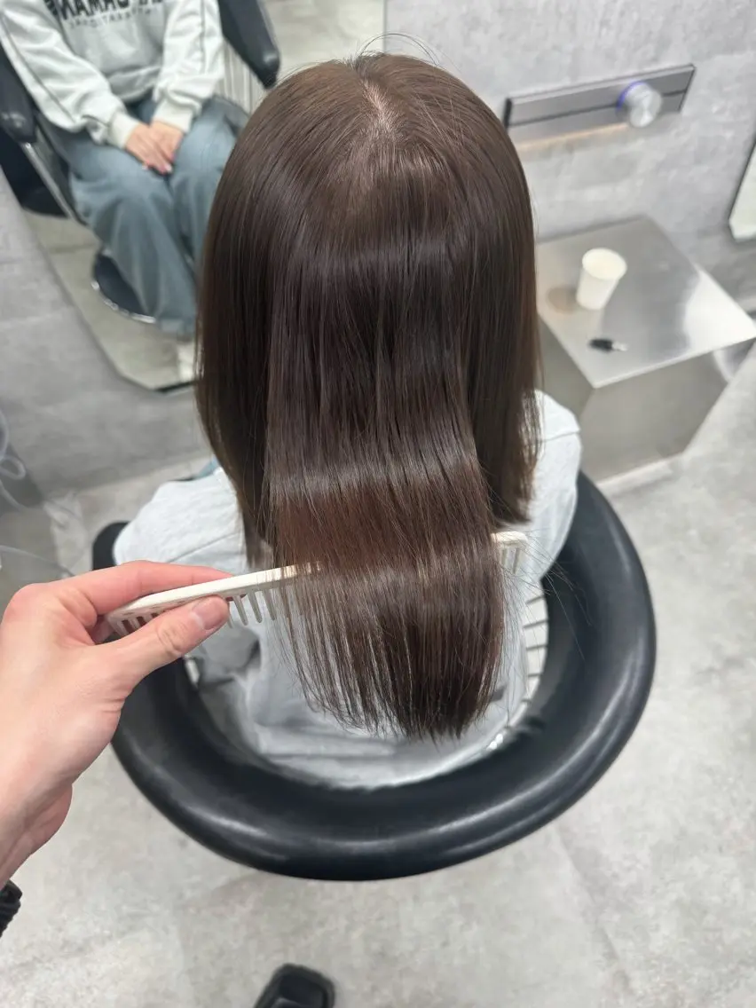 セミロング カラー カット ヘアカラー トリートメント You/透明感カラー レイヤーカット/ボブのヘアスタイル
