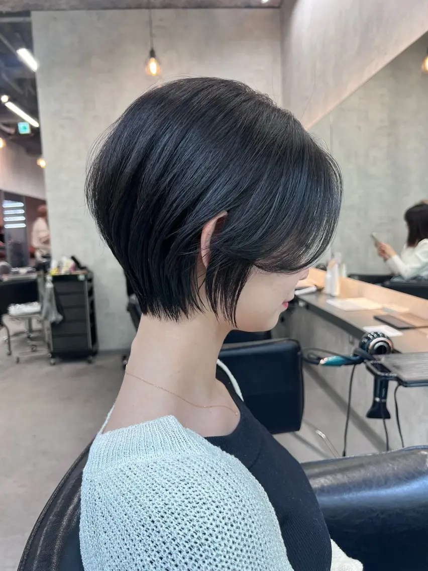新規限定✨骨格補正ショートカット&透明感カラー&最高級Aujuaトリートメント✨の写真