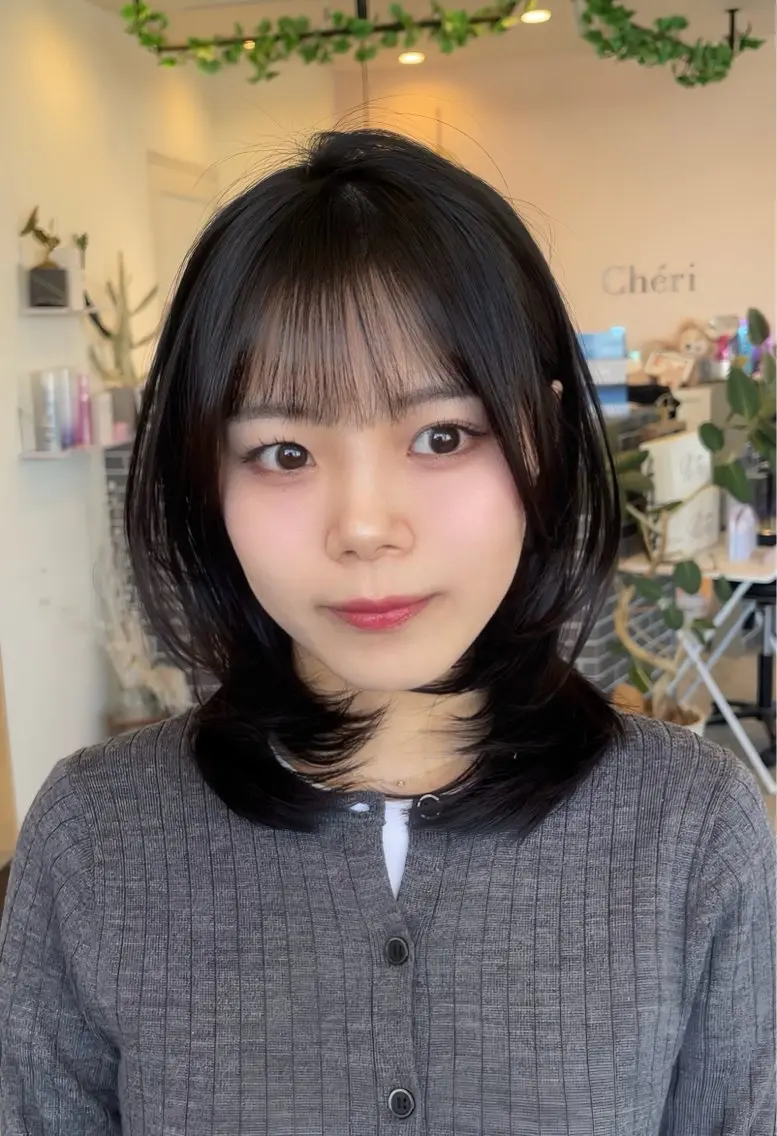 ミディアム カラー ヘアカラー トリートメント 海外レイヤー/ レイヤーカット/和田のヘアスタイル