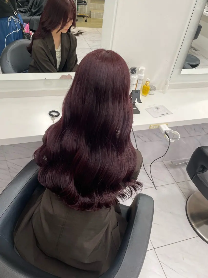 ロング カラー ヘアアレンジ ヘアカラー トリートメント ヘアセット 💗横浜美容室 💗HARUNAのヘアスタイル