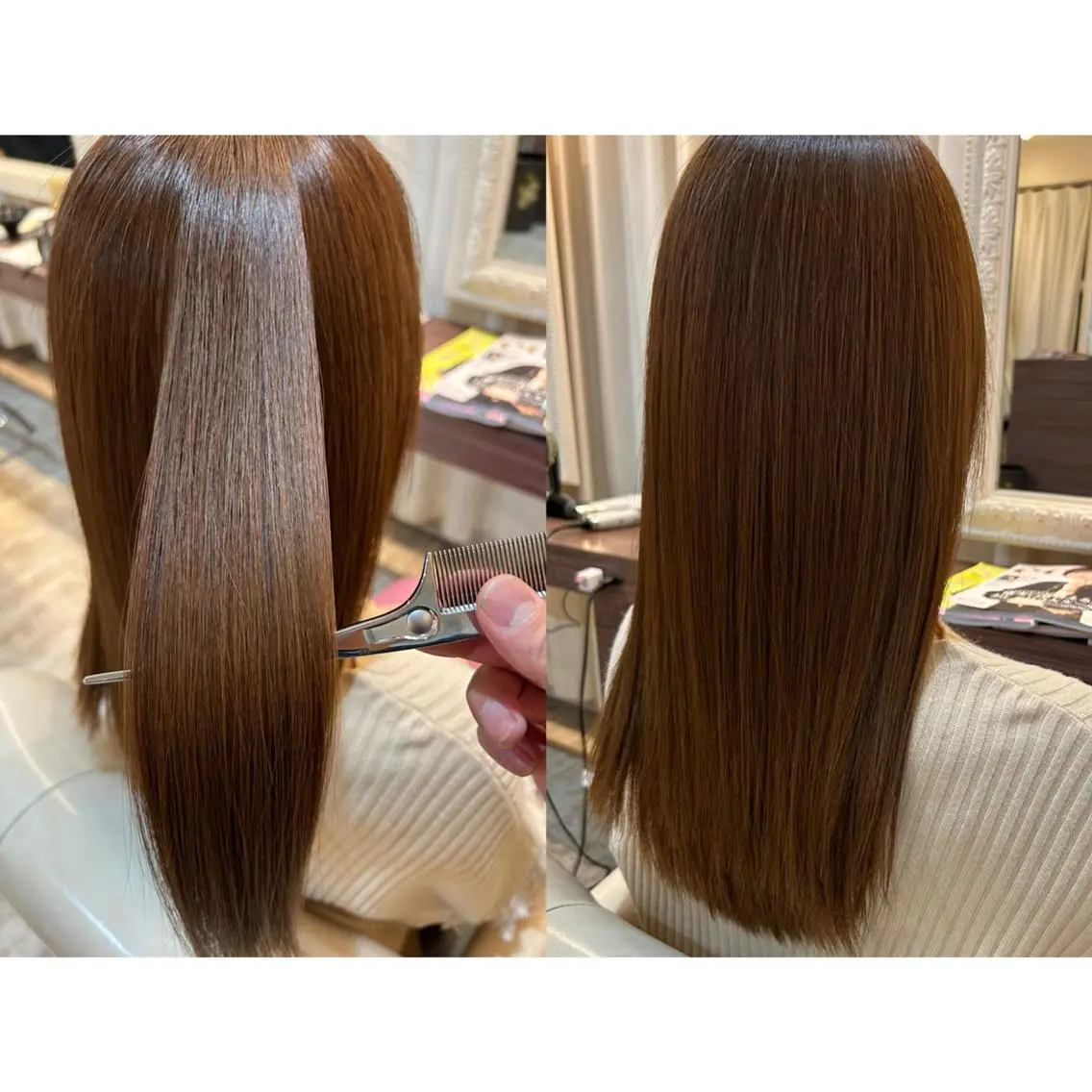 【透明感×上質なツヤ感】🌷髪質改善トリートメント+カラー🌷の写真