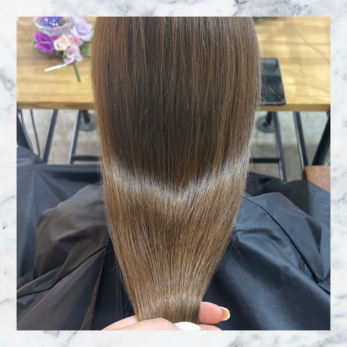 ロング 髪質改善 ヘアカラー トリートメント 艶髪✖️ハイトーン 🫧YURIA🫧のヘアスタイル