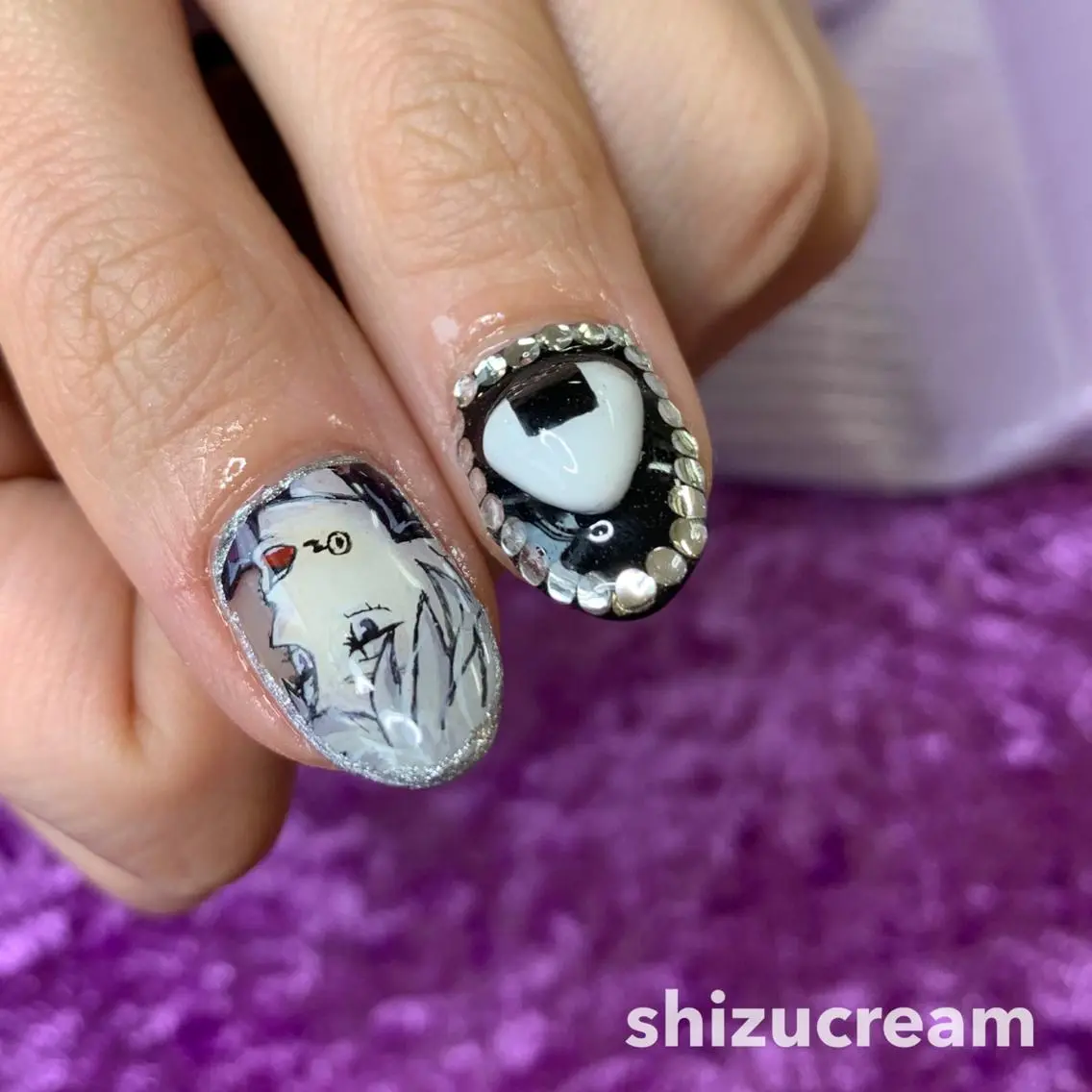 ネイル shizucream 痛デコネイル専門のネイルデザイン