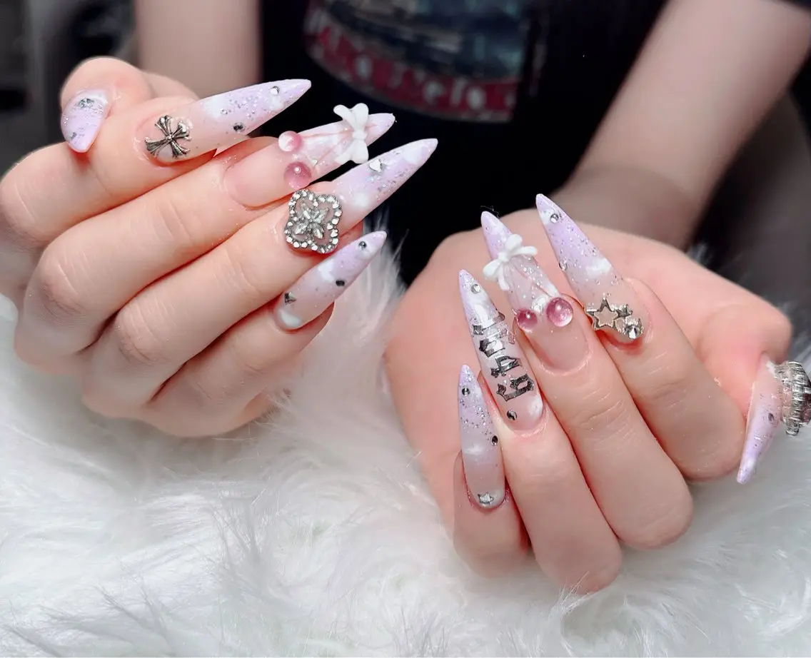 ネイル アートネイル 韓国ネイル 持ち込み ワンホンネイル ハンドネイル Lenie Nail Salonのネイルデザイン