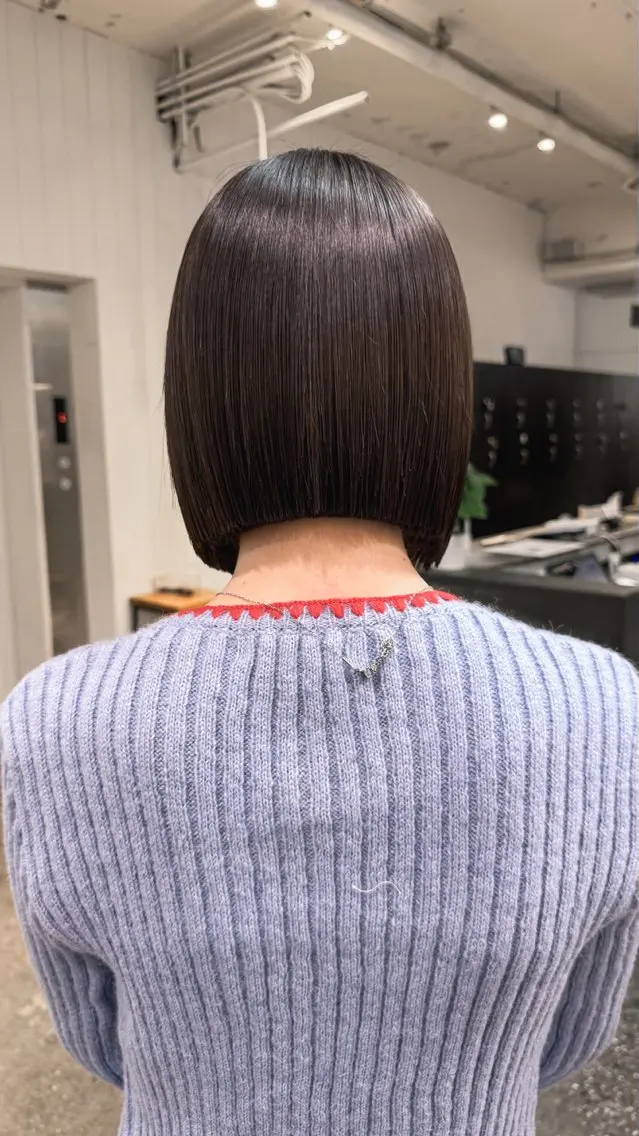 ショート カラー ボブ トリートメント 小田 晃瑛のヘアスタイル