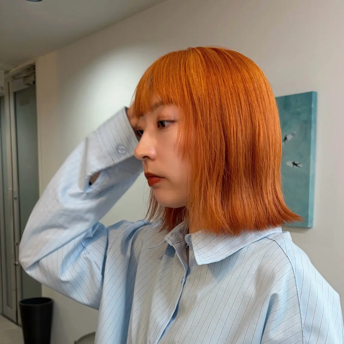 ミディアム ヘアカラー カット強化中🤎 原亜希子のヘアスタイル