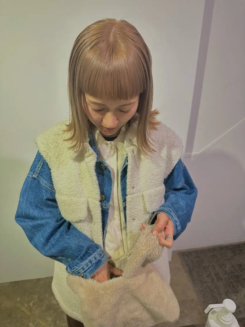 🌻cut + Olaplexケアダブルカラー🌻+COREME treatment🫧の写真