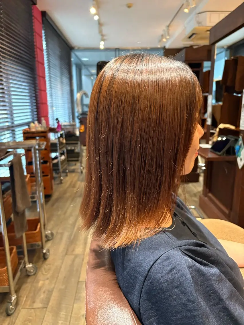 ◽︎レディースカット+プチトリートメント付き【シャンプー➕ブロー込み】の写真