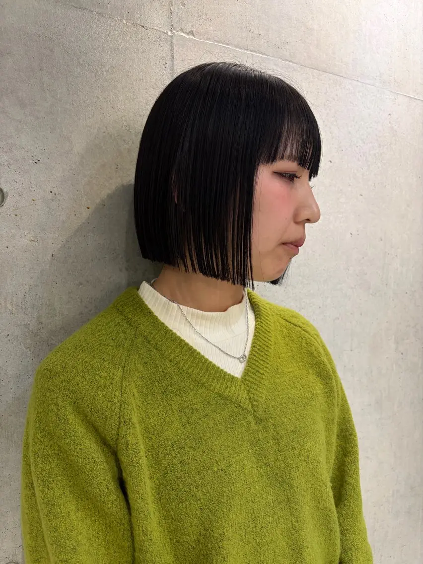 ショート カラー ヘアアレンジ カット ヘアカラー トリートメント ボブ艶モテカラー🫧 カリンのヘアスタイル