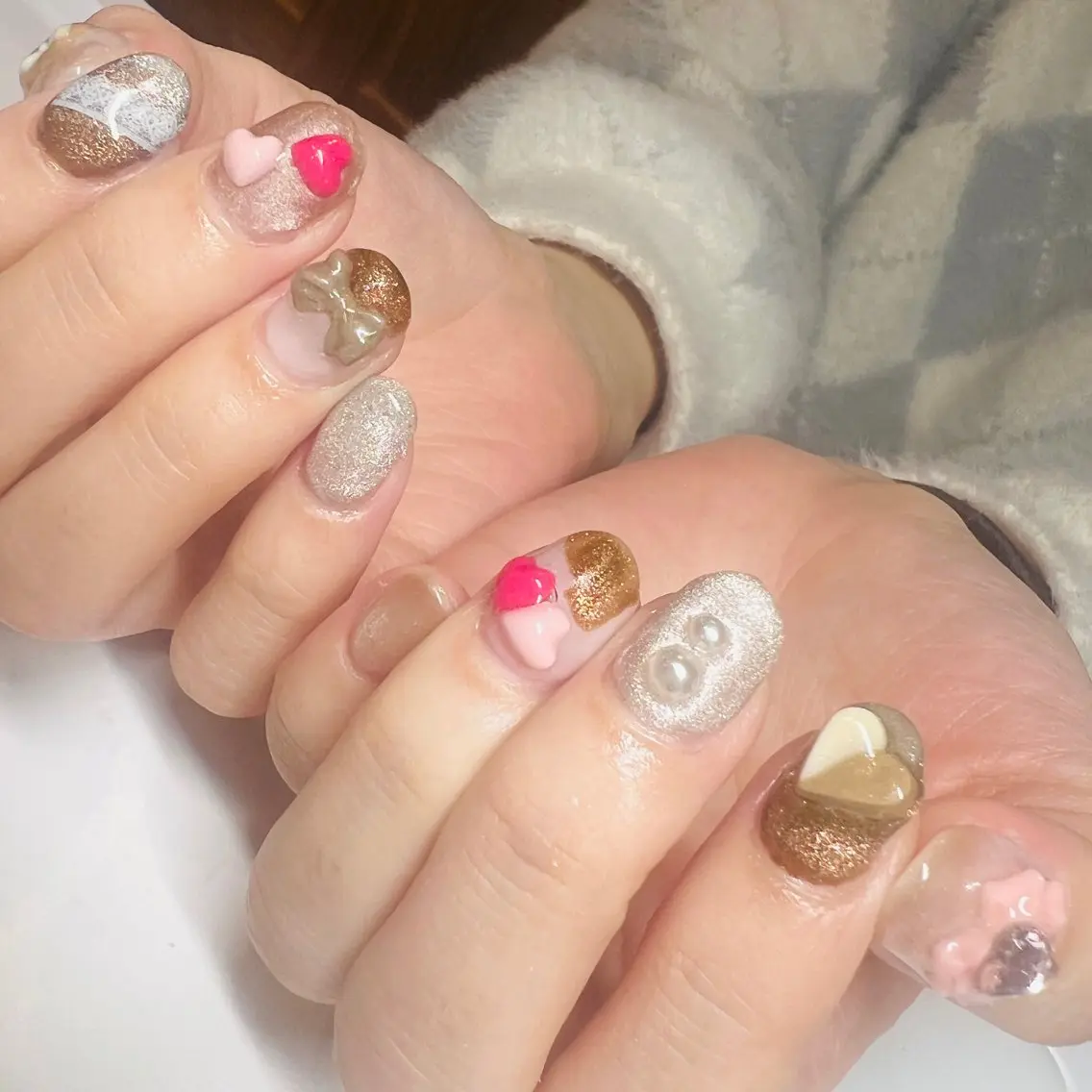 ミディアム ハンドネイル Nail Salon midnightのネイルデザイン