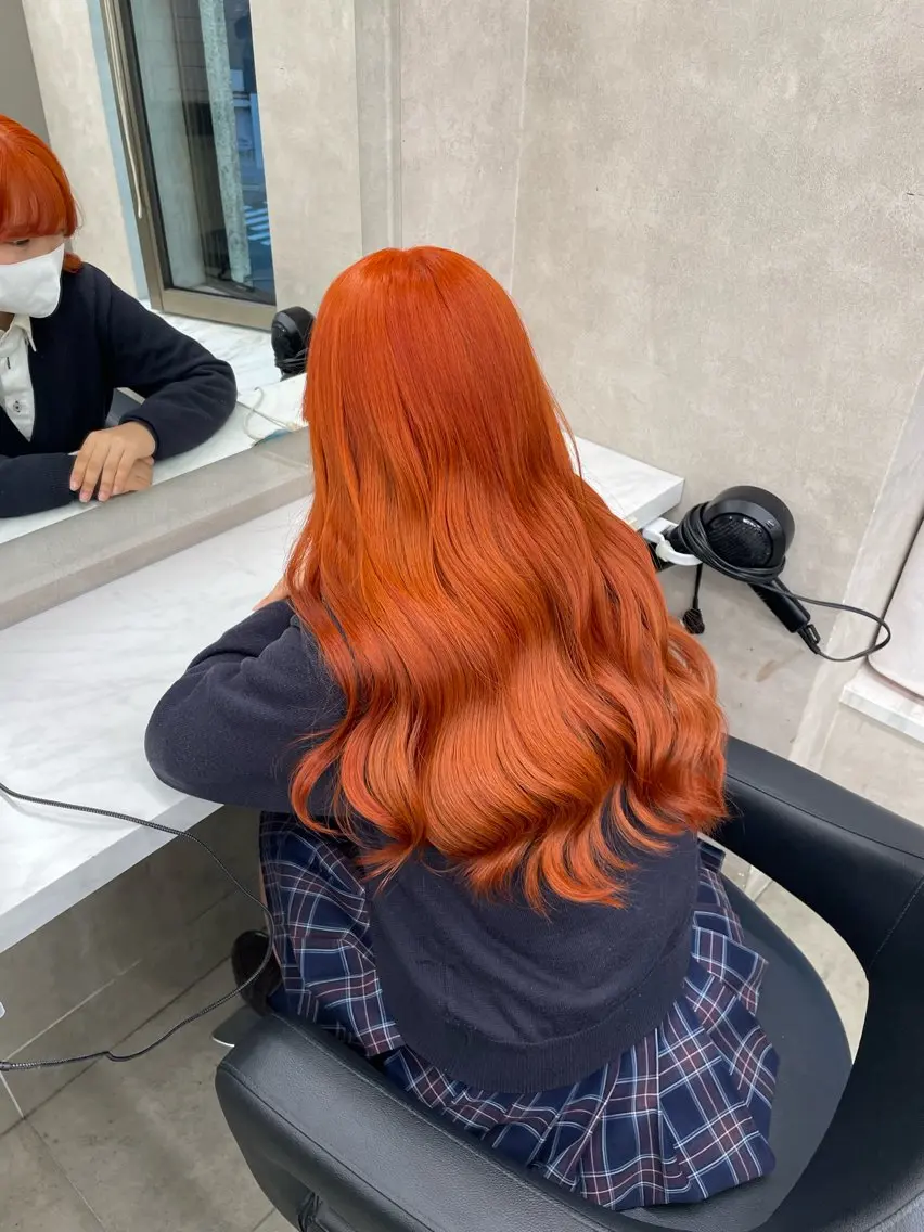 ロング カラー ヘアアレンジ ヘアカラー トリートメント ヘアセット 💗横浜美容室 💗HARUNAのヘアスタイル