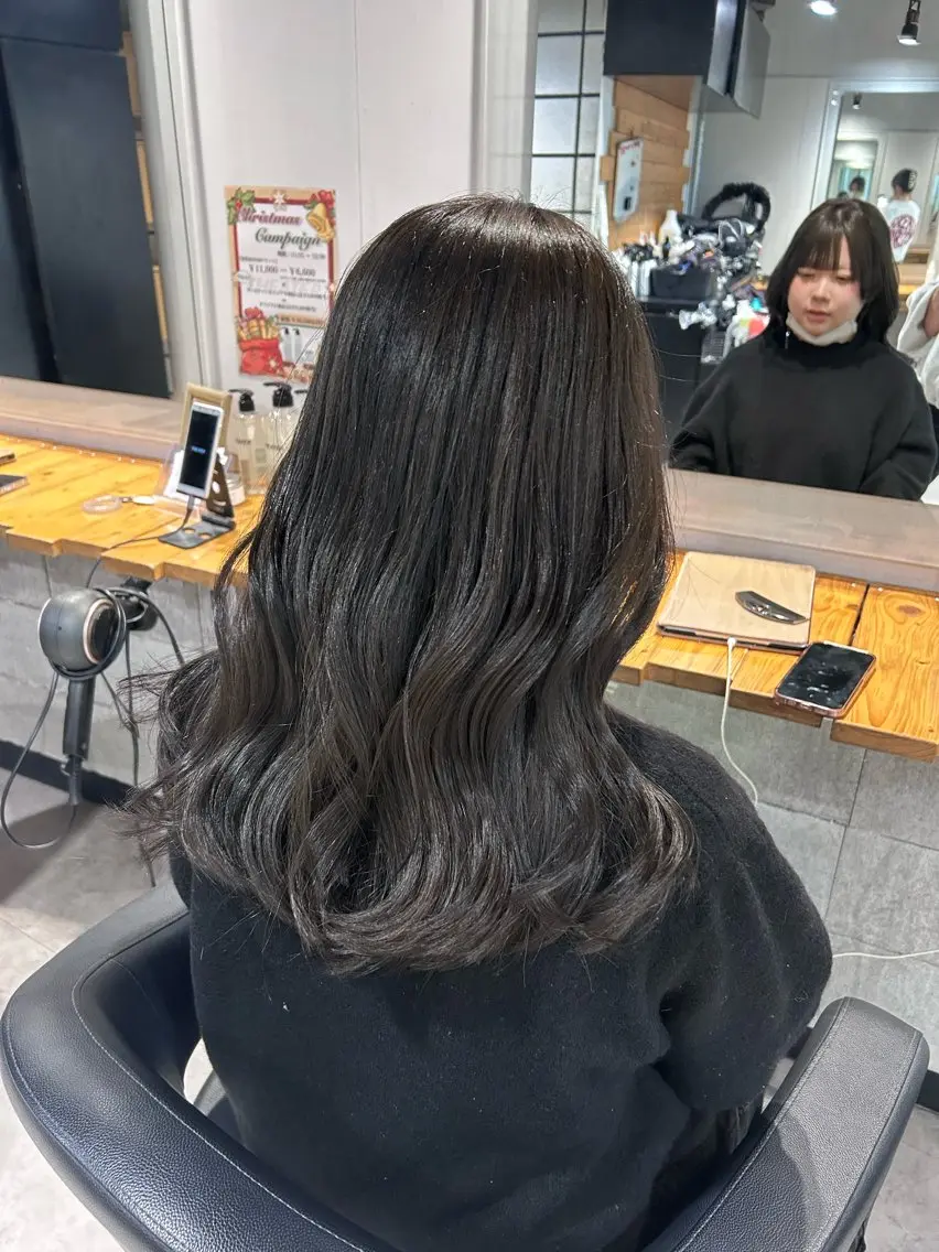 セミロング カット ヘアカラー ヘッドスパ レイヤーStyle 🪽菜々実のヘアスタイル