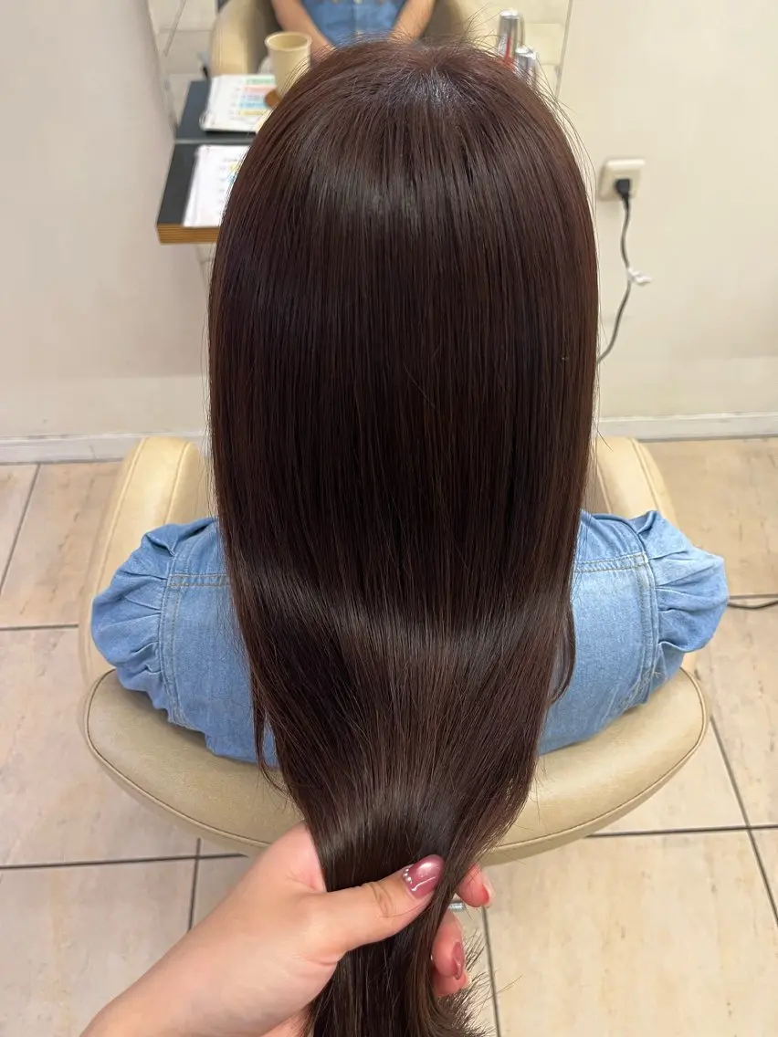 セミロング ヘアカラー 松浦 彩のヘアスタイル