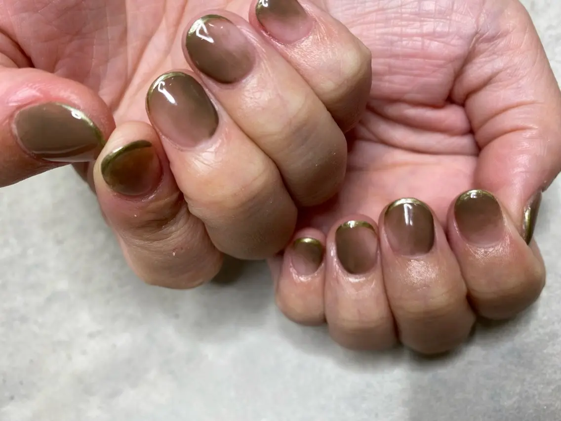 ネイル ブラウン nailroom Anmie.のネイルデザイン