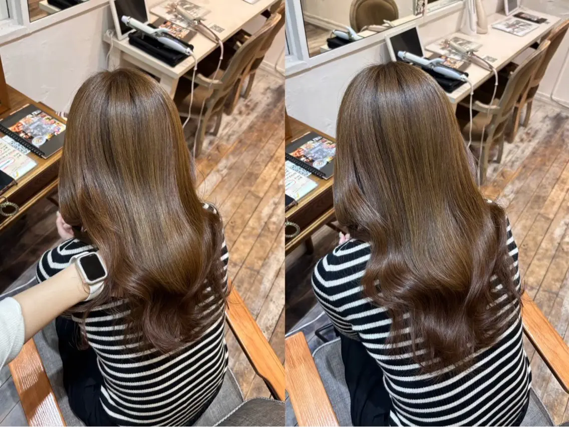 ロング カラー 植野 さくらのヘアスタイル